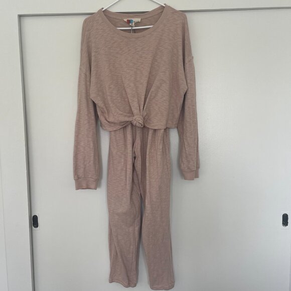 FREE PEOPLE Beach Sweatpants and Sweatshirt Set in Rose Pearl - Picture 8 of 14